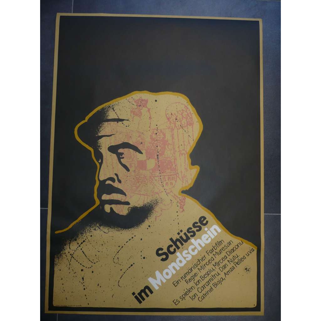 SCHÜSSE IM MONDSCHEIN (filmový plakát, film Rumunsko 1980, režie Mircea Muresan)