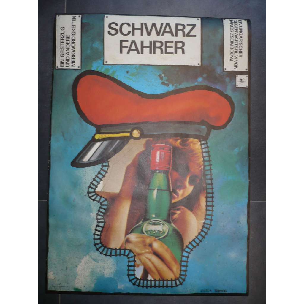 Černý pasažír / Schwarzfahrer (filmový plakát, film Německo 1992, režie Pepe Danquart)
