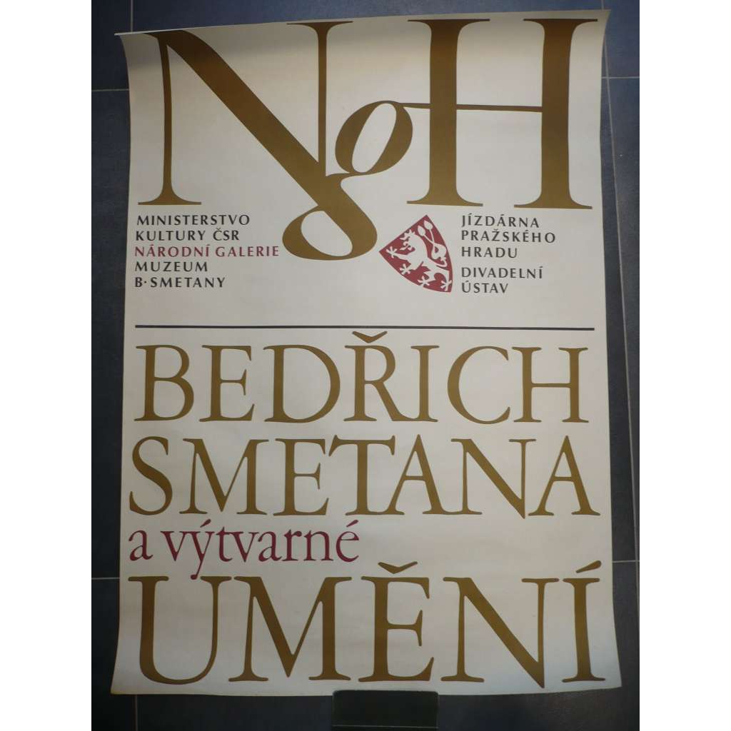 Bedřich Smetana a výtvarné umění - Národní galerie, Jízdárna Pražského hradu - výstava - plakát