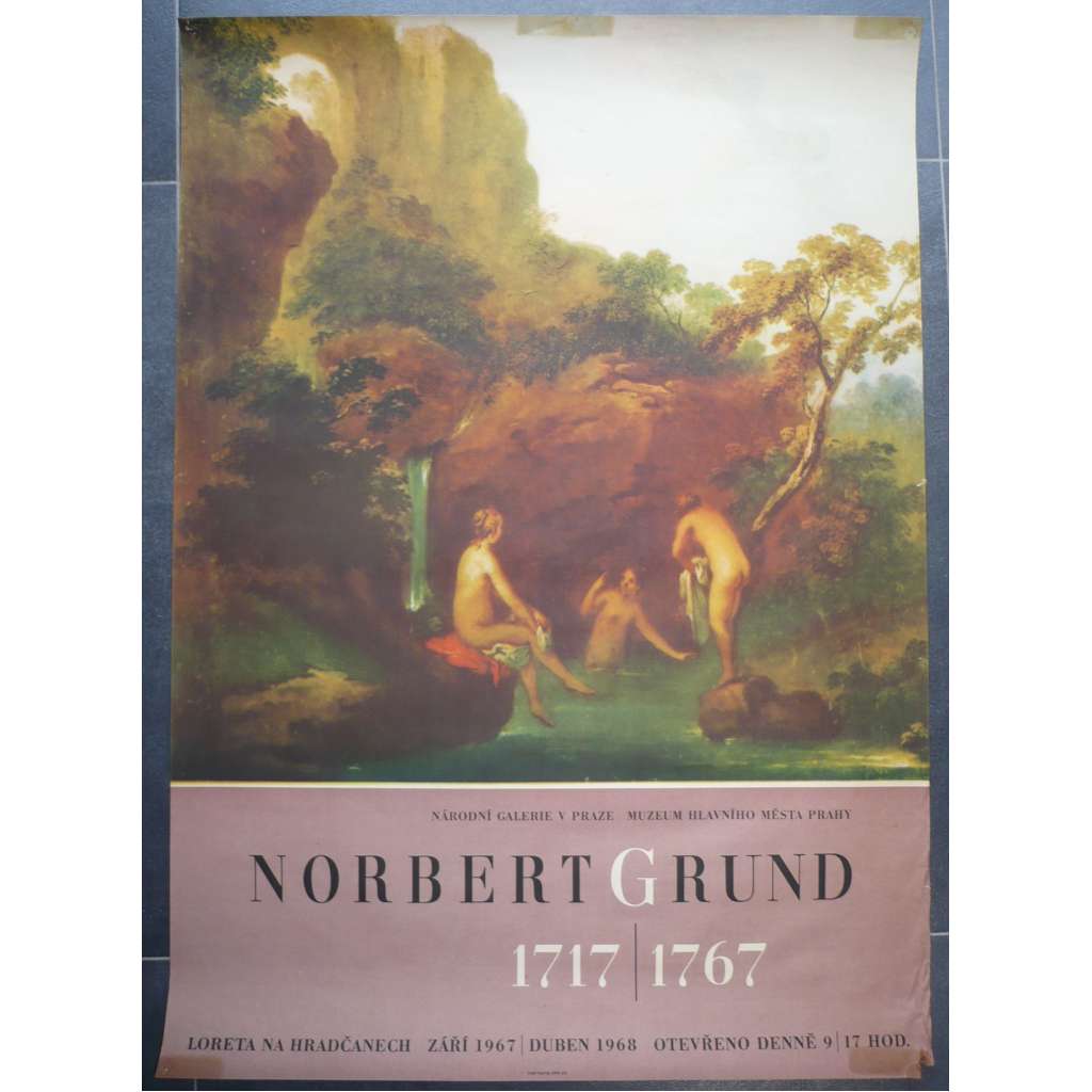 Norbert Grund (1717 - 1767) - Výstava 1968: Národní galerie v Praze, Loreta na Hradčanech - plakát