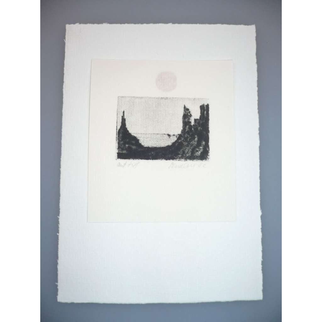 Eva Sendlerová (1939) - Pobřeží - Lept, signovaná grafika 1982