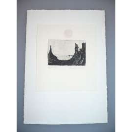 Eva Sendlerová (1939) - Pobřeží - Lept, signovaná grafika 1982