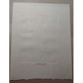 Jiří Pálek (1951) - EX LIBRIS - Slepotisk, signovaná grafika 1989