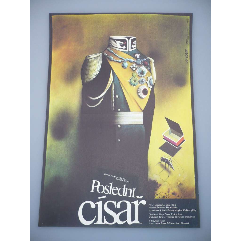 Poslední císař (filmový plakát, papírová fotoska, slepka, film VB 1987, režie Bernardo Bertolucci, Hrají: John Lone, Joan Chen, Peter O'Toole, Victor Wong)