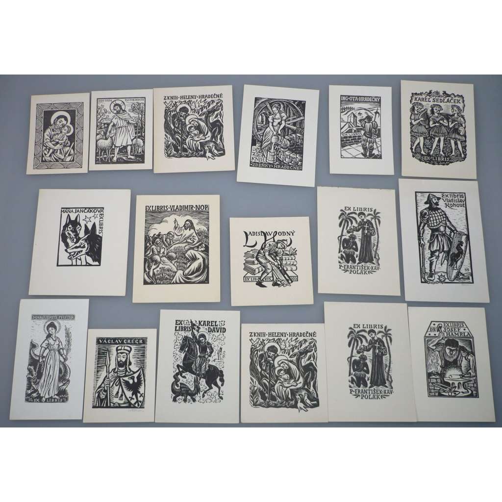 Michael Florian (1911 - 1984) - Konvolut: 102 EX LIBRIS a drobné grafiky - Dřevoryt a suchá jehla - signovaná i nesignovaná grafika