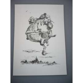 Karel Toman (1931 - 2000) - Pivo - Litografie 1977, signovaná grafika