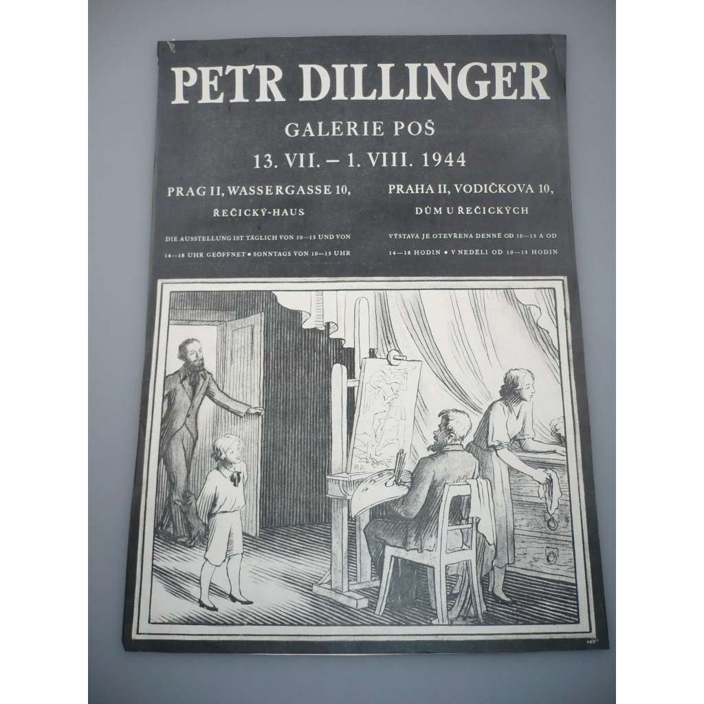 Petr Dillinger - Výstava 1944 - Galerie Poš - plakát