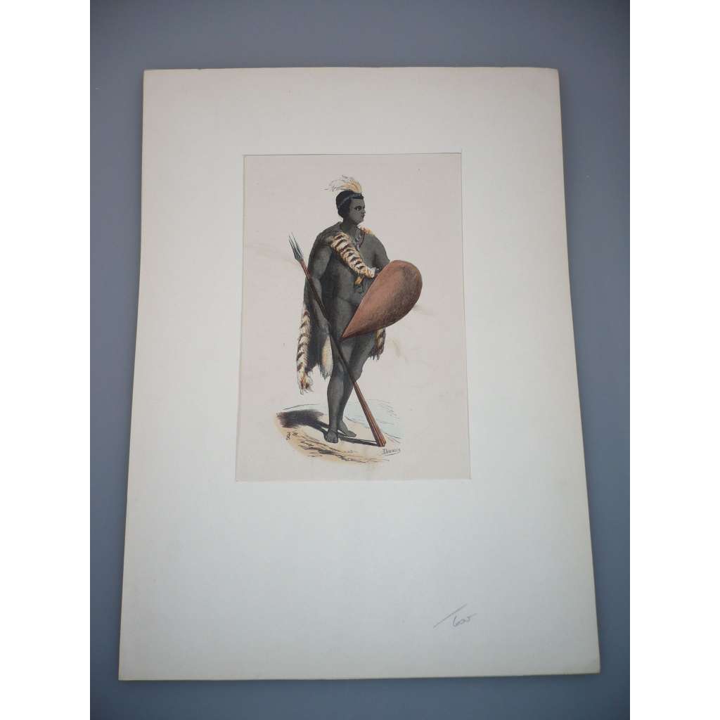 Kroje národů světa - Akvarel kolem roku 1900, grafika