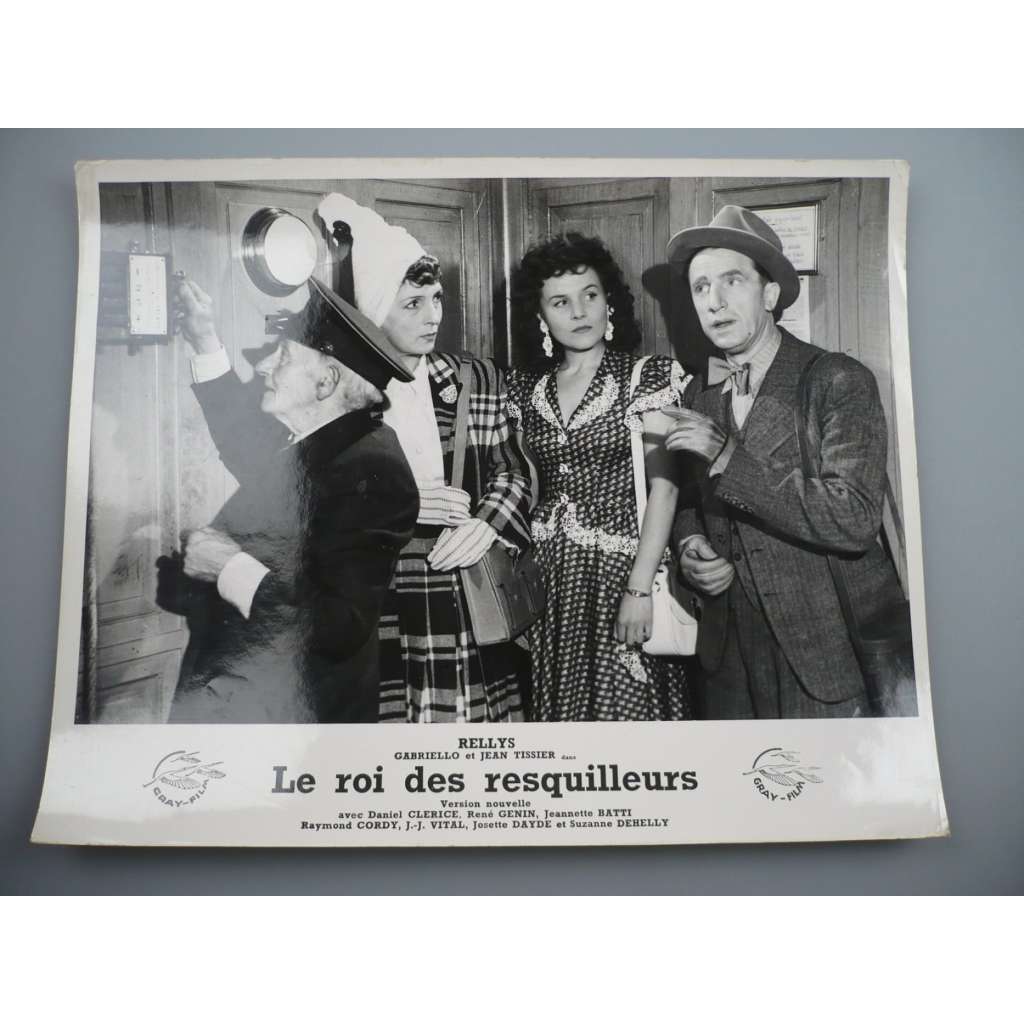 Fotoska - Postrach biletářů (film Francie 1945, režie Jean-Devaivre, Hrají: Rellys, Raymond Cordy, Jean Tissier) - ORIG. CINEMA-PHOTO