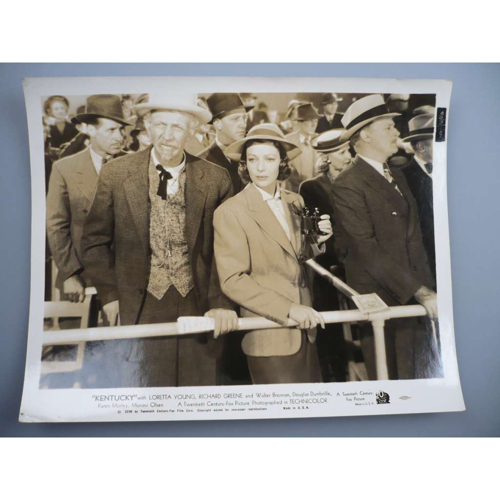 Fotoska - Kentucky (film USA 1938, režie David Butler, Hrají: Loretta Young, Richard Greene, Walter Brennan) - ORIG. CINEMA-PHOTO