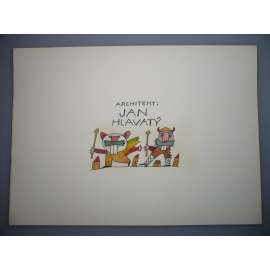 Petr Poš (1944 - 2015) - Kreslený film titulky - Akvarel, grafika 1988