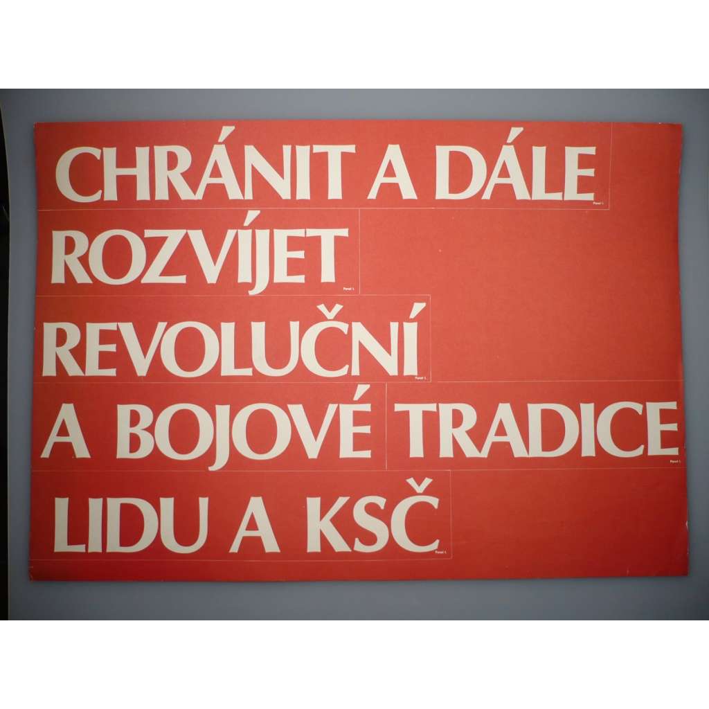 Plakát - KSČ, revoluce, Československá lidová armáda - komunismus, propaganda