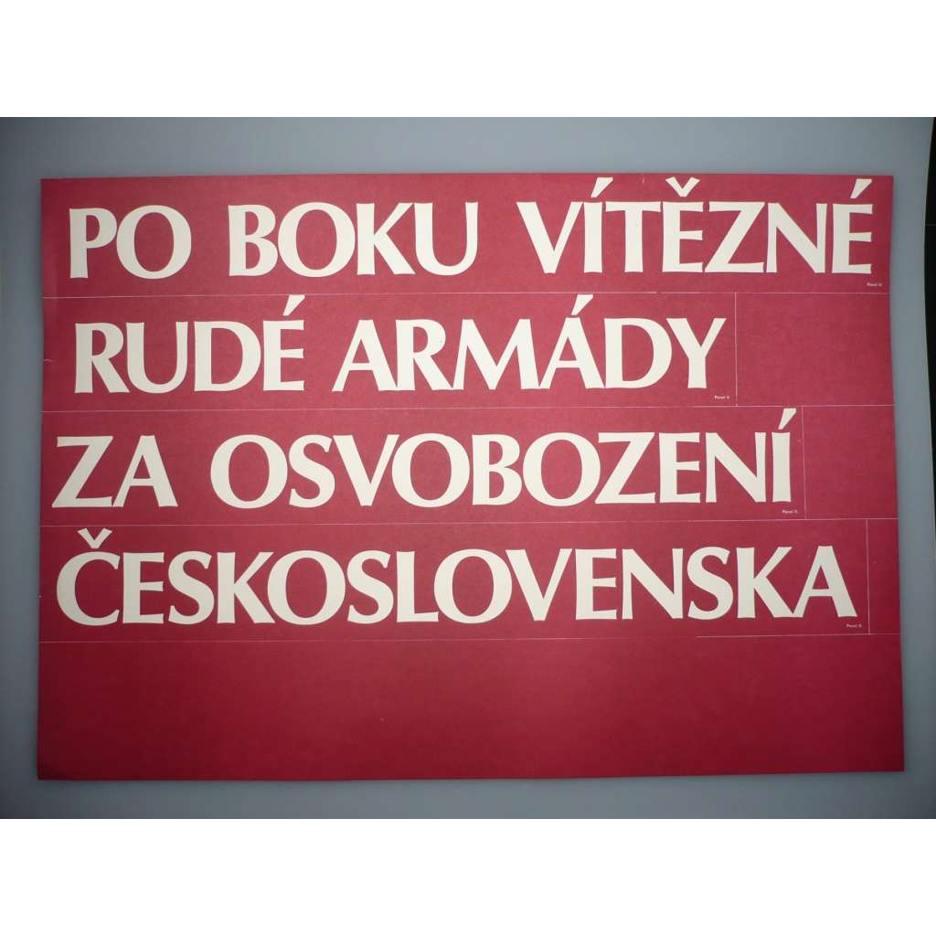 Plakát - Rudá armáda, osvobození Československa - komunismus, propaganda