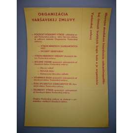 Plakát - Organizace Varšavská smlouva - komunismus, propaganda