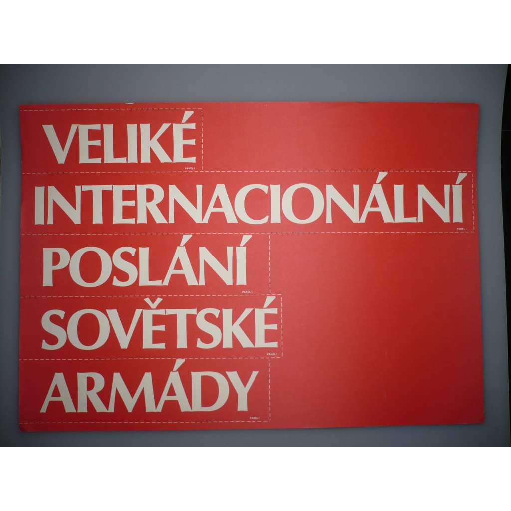 Plakát - Sovětská armáda - komunismus, propaganda