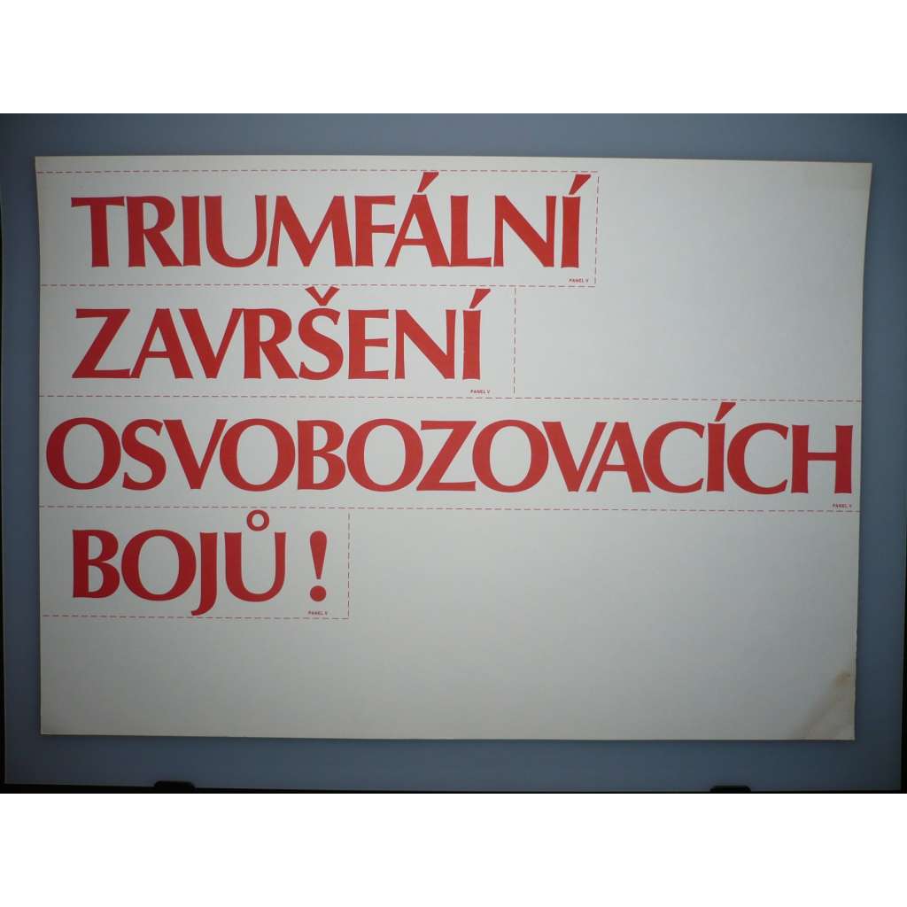 Plakát - Osvobození, boj - komunismus, propaganda