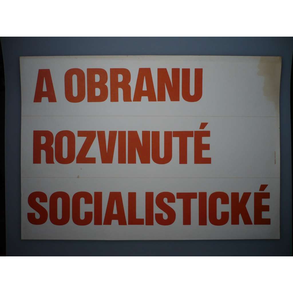 Plakát - Obrana, Socialismus - komunismus, propaganda