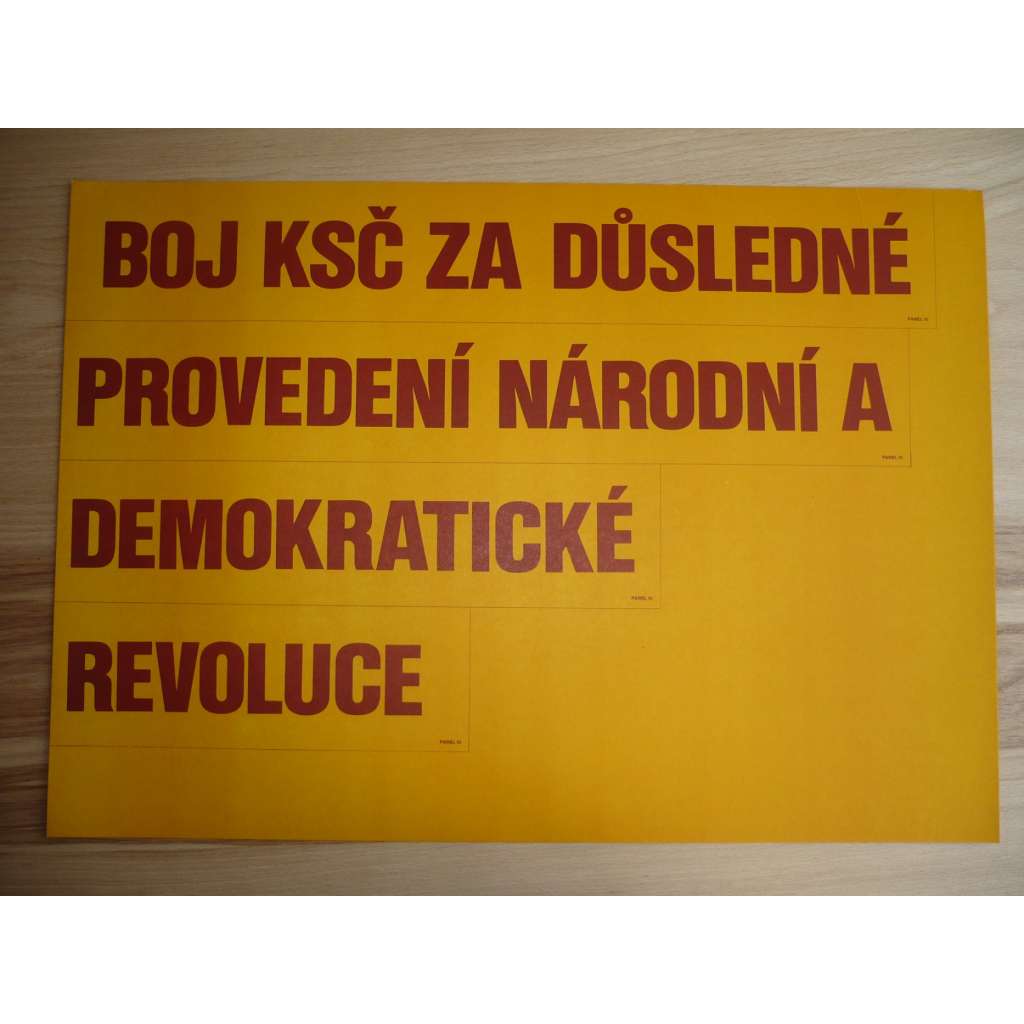 Plakát - KSČ revoluce - komunismus, propaganda