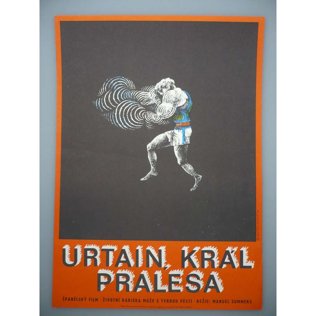 Urtain, král pralesa (filmový plakát, film Španělsko 1969, režie Luis Cuadrado, Hrají: Marisol, Antonio P. Costafreda, Luis Sánchez Polack)