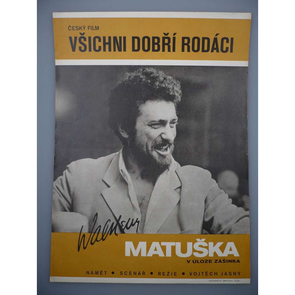 Všichni dobří rodáci (filmový plakát, film ČSSR 1968, režie Vojtěch Jasný, Hrají: Vlastimil Brodský, Radoslav Brzobohatý, Vladimír Menšík, Waldemar Matuška)