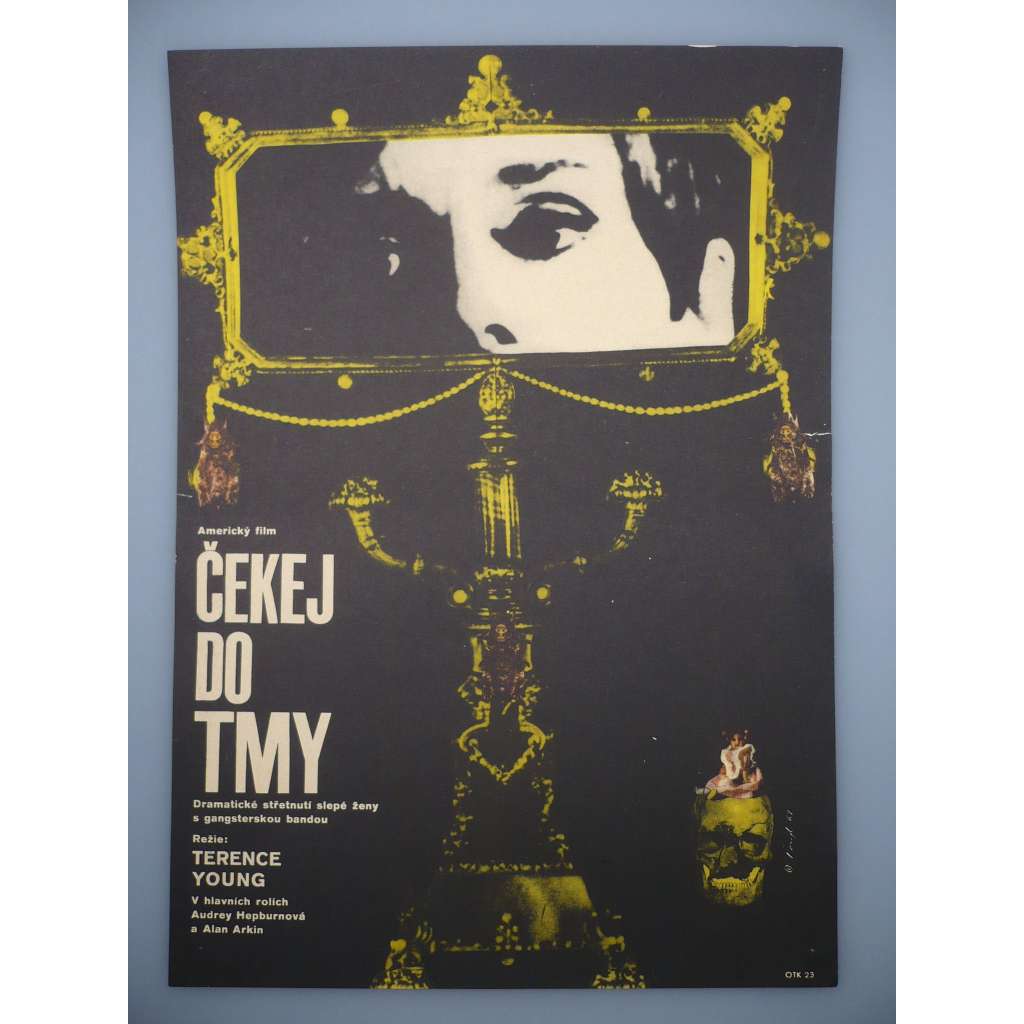 Čekej do tmy (filmový plakát, film USA 1967, režie Terence Young, Hrají: Audrey Hepburn, Alan Arkin, Richard Crenna)