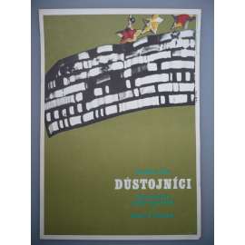 Důstojníci (filmový plakát, film SSSR 1971, režie Vladimir Rogovoj, Hrají: Georgij Jumatov, Alina Pokrovskaja, Nikolaj Gorlov)