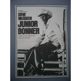 Junior Bonner (filmový plakát, film USA 1972, režie Sam Peckinpah, Hrají: Steve McQueen, Robert Preston, Ida Lupino) HOL