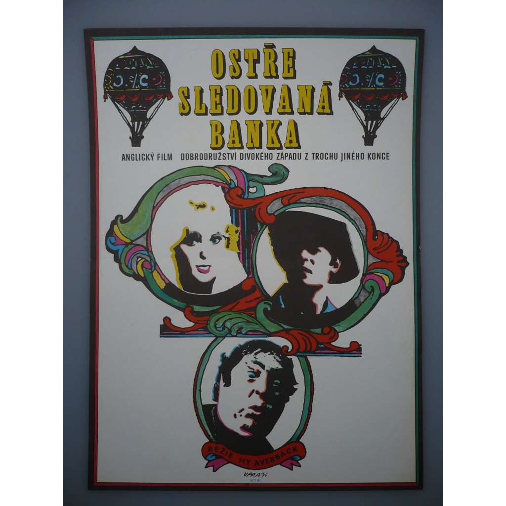 Ostře sledovaná banka (filmový plakát, film USA 1969, režie Hy Averback, Hrají: Zero Mostel, Kim Novak, Clint Walker, Claude Akins)