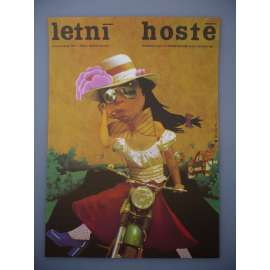 Letní hosté (filmový plakát, film Francie 1974, režie Michel Gérard, Hrají: Alice Sapritch, Paul Préboist, Michel Galabru)