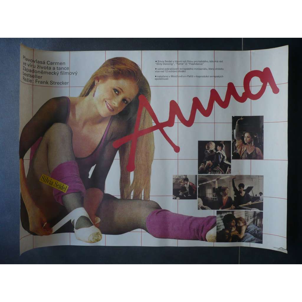 Anna (filmový plakát, film SRN 1988, režie Frank Strecker, Hrají: Silvia Seidel, Milena Vukotic, Patrick Bach)