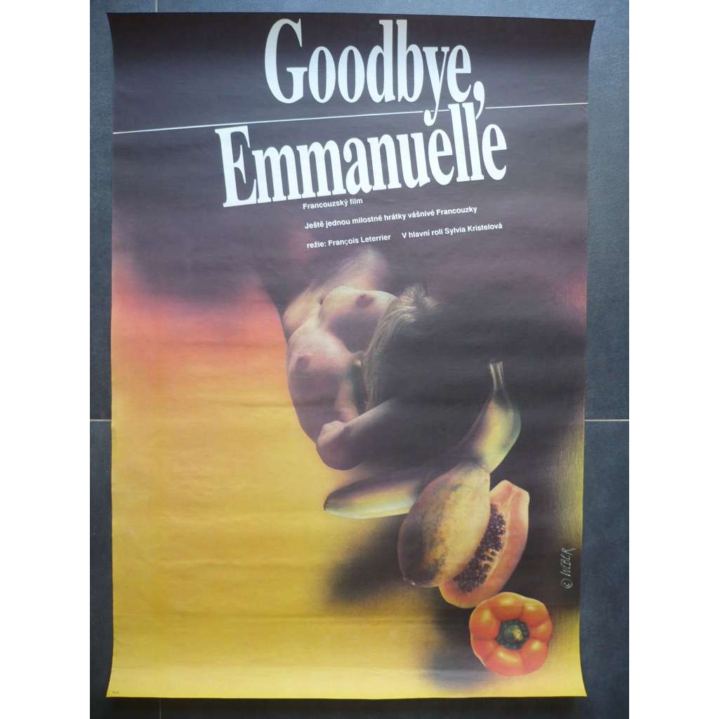 Goodbye, Emmanuelle (filmový plakát, film Francie 1977, režie François Leterrier, Hrají: Sylvia Kristel, Umberto Orsini)
