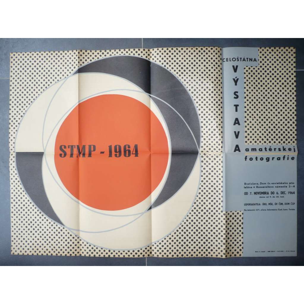 Plakát - STMP 1964 - Celostátní výstava amatérské fotografie - Bratislava
