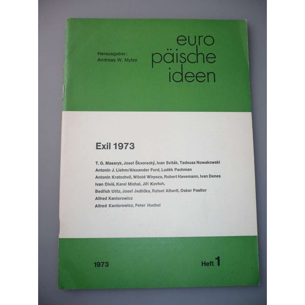 Europäische Ideen. Heft 1, 1973 (časopis, Evropa, evropská myšlenka)