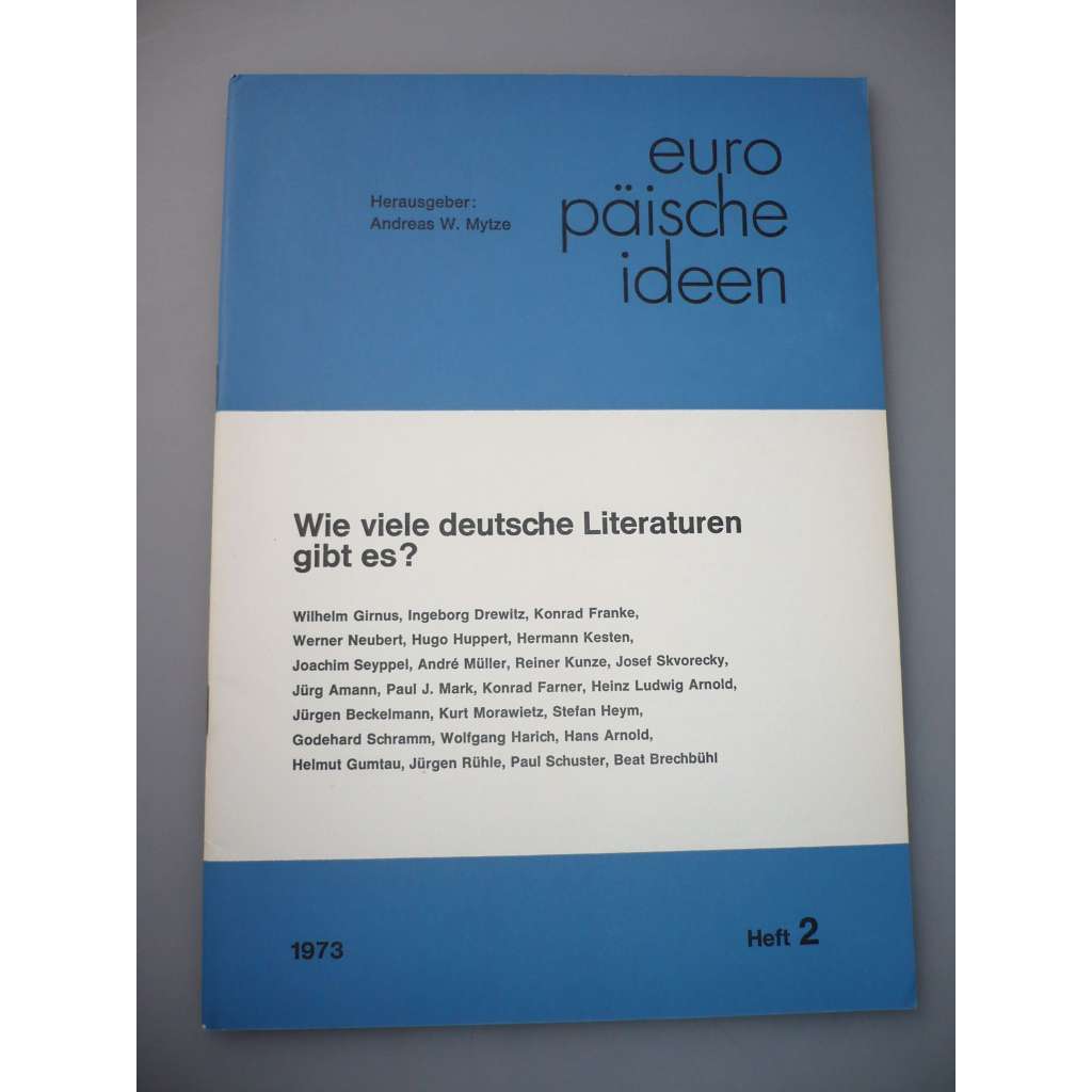 Europäische Ideen. Heft 2, 1973 (časopis, Evropa, evropská myšlenka)