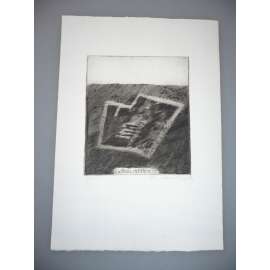 Emanuel Ranný (1943 - 2022) - EX LIBRIS - suchá jehla, grafika, signováno