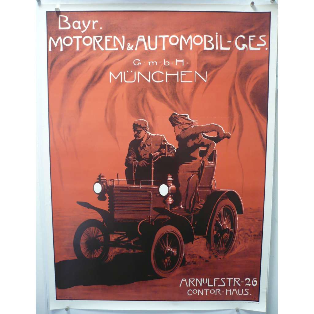 Bayr. Motoren & Automobil-Ges. G.m.b.H. München - Auto, moto, motorismus - plakát