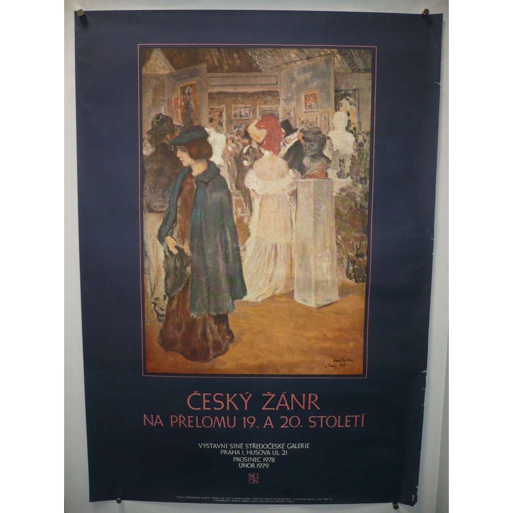 Český žánr na přelomu 19. a 20. století - výstava Praha 1978 - Karel Špillar - plakát