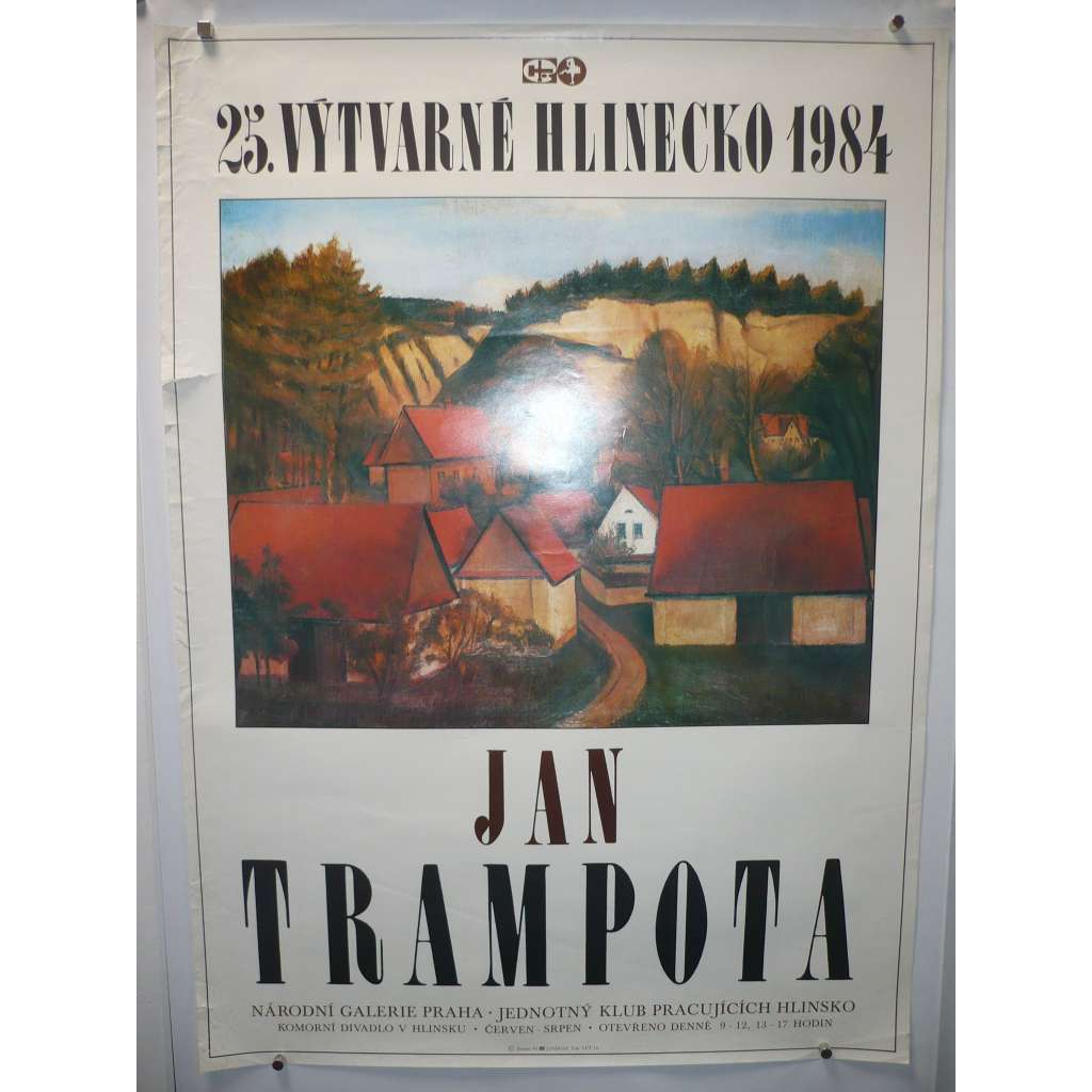 Jan Trampota - 25. výtvarné Hlinecko 1984 - výstava - plakát