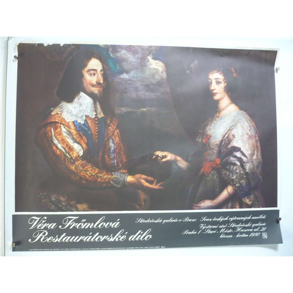 Věra Frömlová - restaurátorské dílo - Středočeská galerie v Praze - Výstava 1980 - plakát