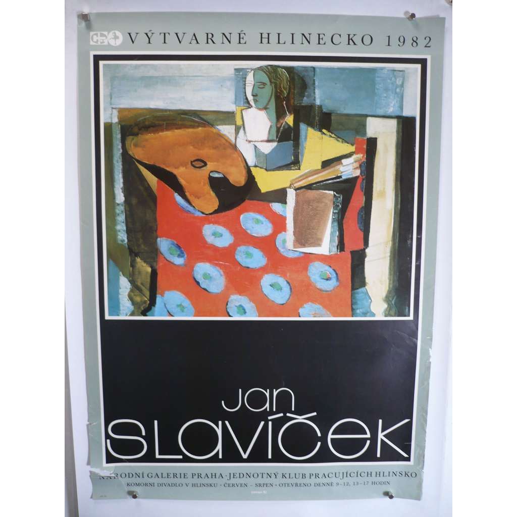 Výtvarné Hlinecko 1982 - Jan Slavíček - plakát