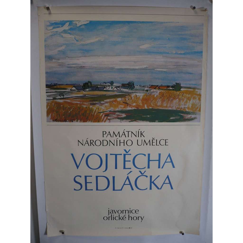 Památník národního umělce Vojtěcha Sedláčka [Vojtěch Sedláček] - Javornice, Orlické hory - plakát
