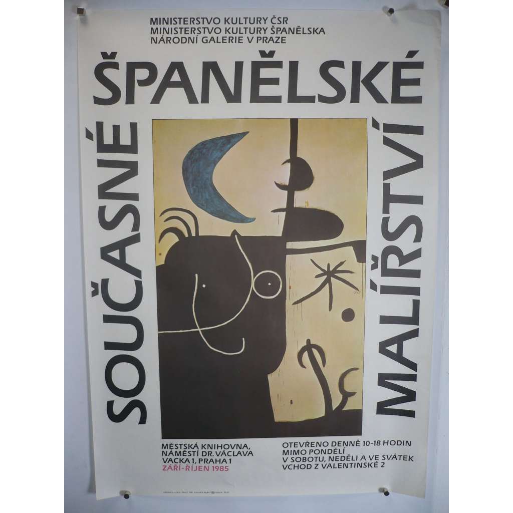Současné španělské malířství -1985 výstava - plakát