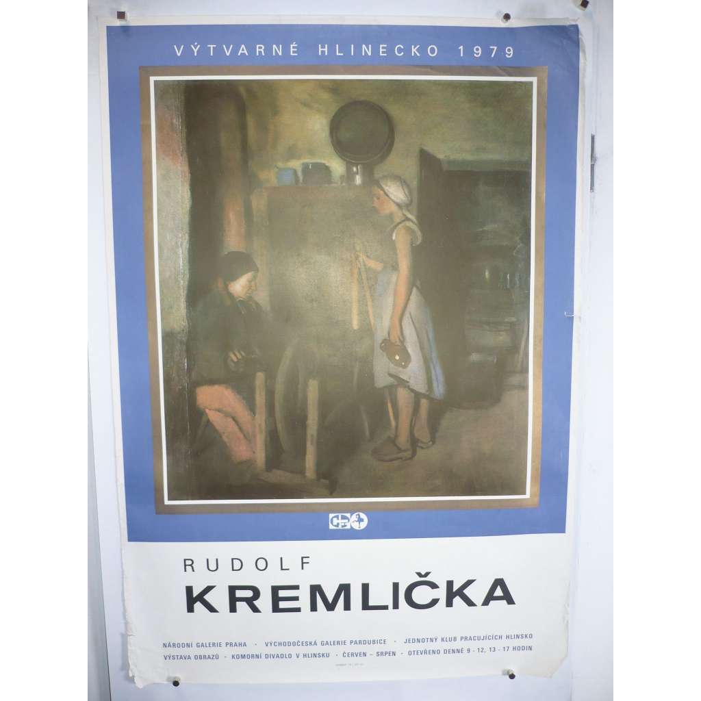 Výtvarné Hlinecko 1979 - Rudolf Kremlička - Národní galerie v Praze- plakát