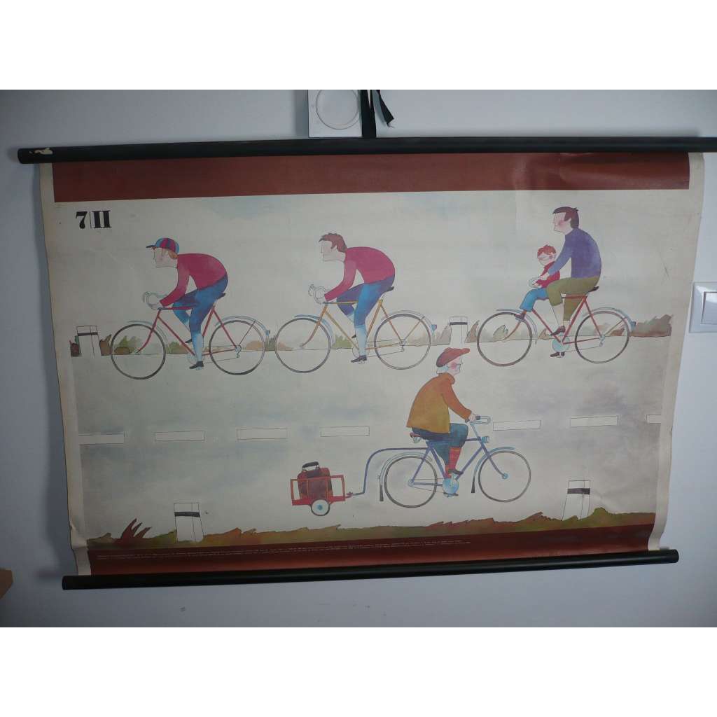 Kolo, cyklistika - školní plakát, výukový obraz