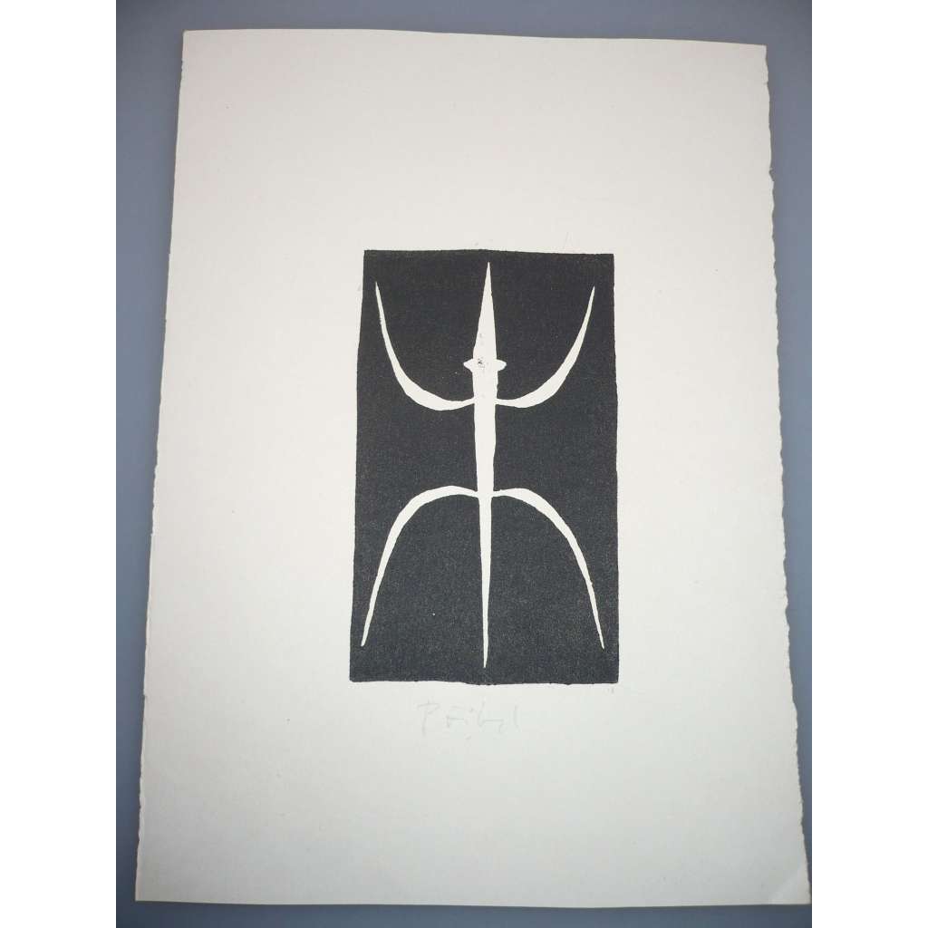 Lubomír Přibyl (1937) - linoryt, grafika, signováno