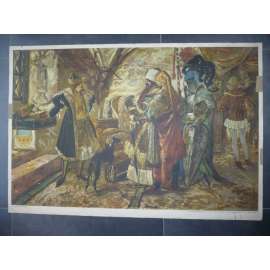 Zajetí krále Václava - Václav, král - historie - školní plakát, výukový obraz