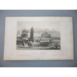 Šíráz, Persie, Írán - oceloryt cca 1850, grafika, nesignováno