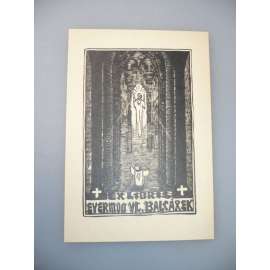 EX LIBRIS - Josef Váchal (1884 - 1929) -  dřevoryt, grafika, nesignováno