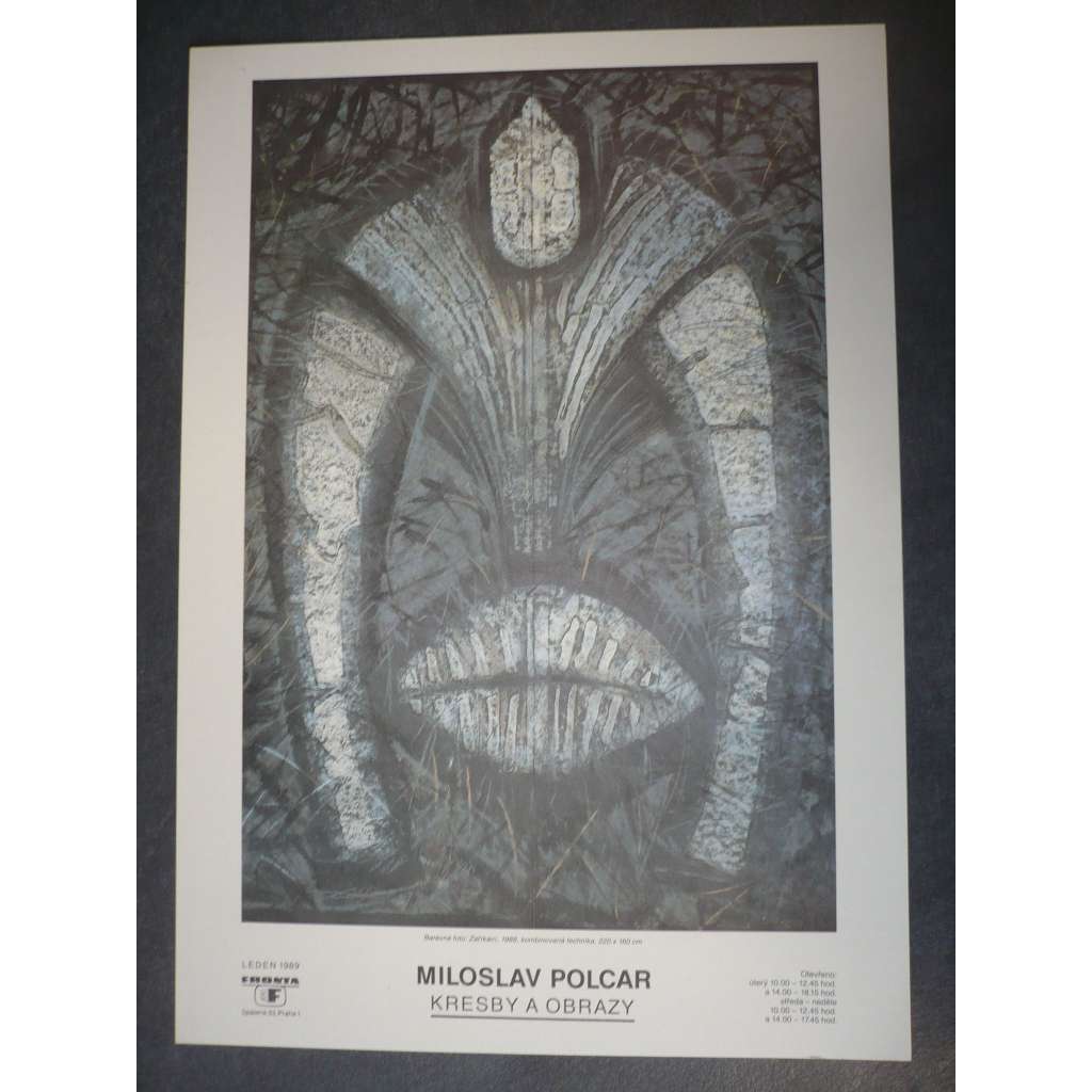 Miloslav Polcar - kresby, obrazy - plakát, výstava