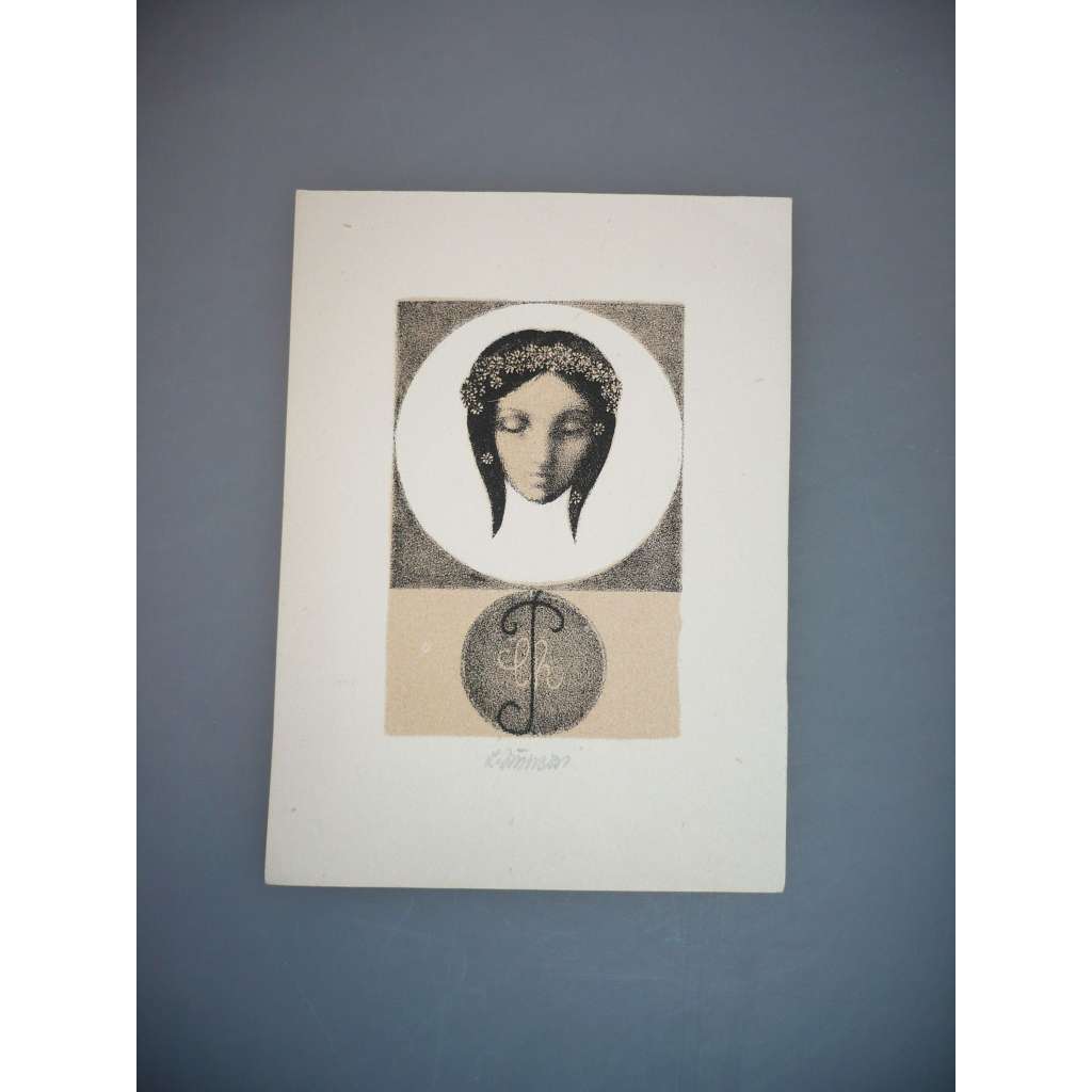 Ludimila Jiřincová (1912 - 1994) - Rusalka - litografie, grafika, signováno